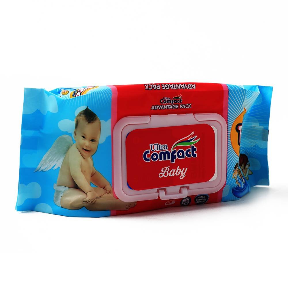 مناديل مبلله 120 قطعه مناديل مبللة معطرة للأطفال - عبوة 120 قطعة مع قفل سهل الفتح والإغلاق - الصورة 1